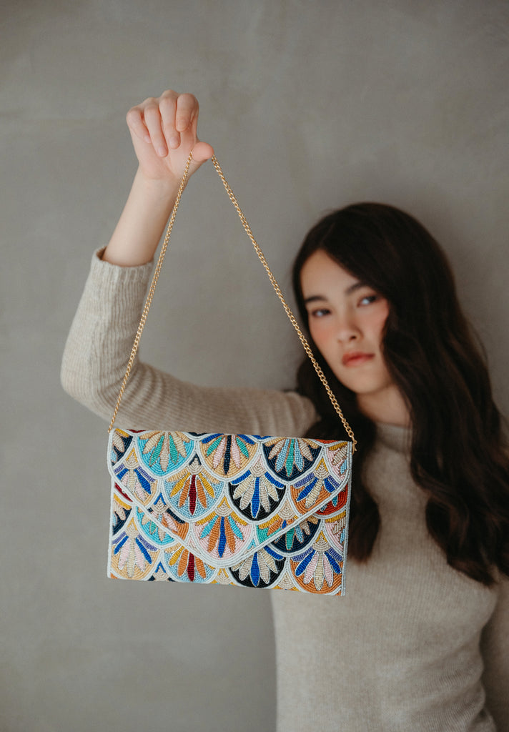 On Cloud Nine Beaded Handbag (Preorder)