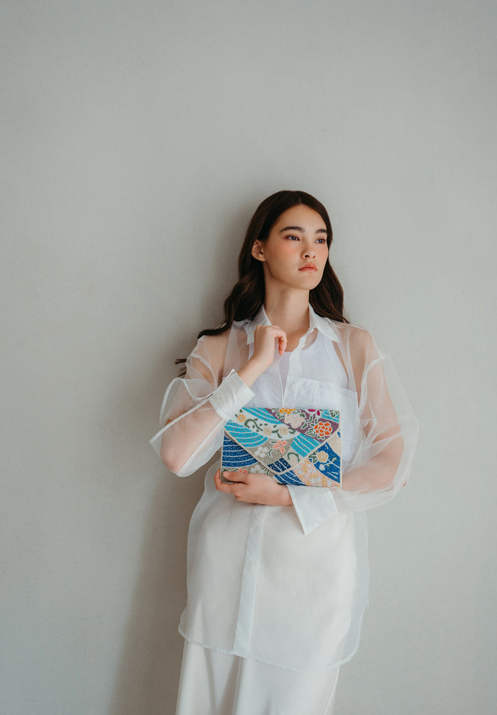 Beautiful Batik Beaded Handbag (Preorder)