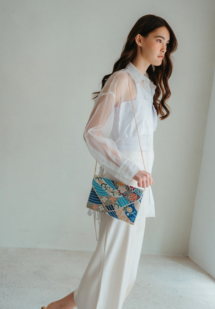 Beautiful Batik Beaded Handbag (Preorder)