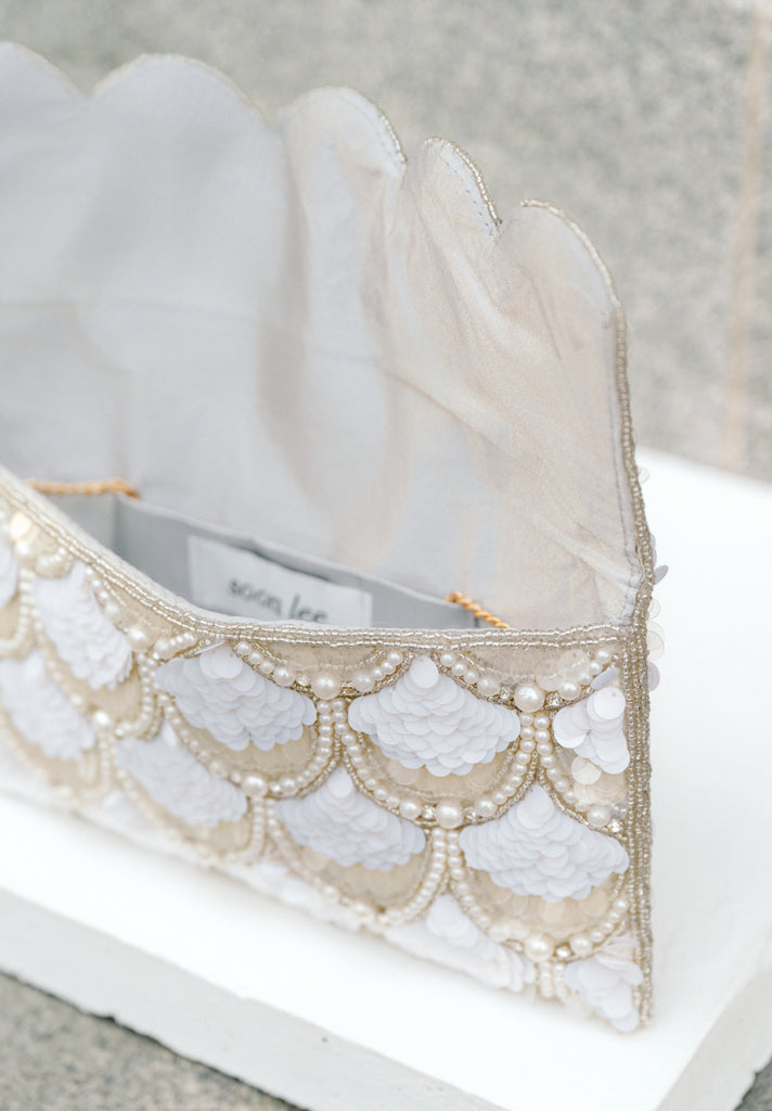 Soiree Beaded Scallop Bag (Preorder)