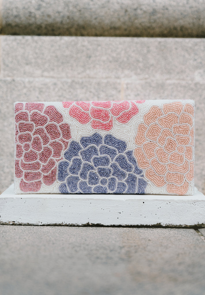 Camellia Beaded Scallop Bag (Preorder)