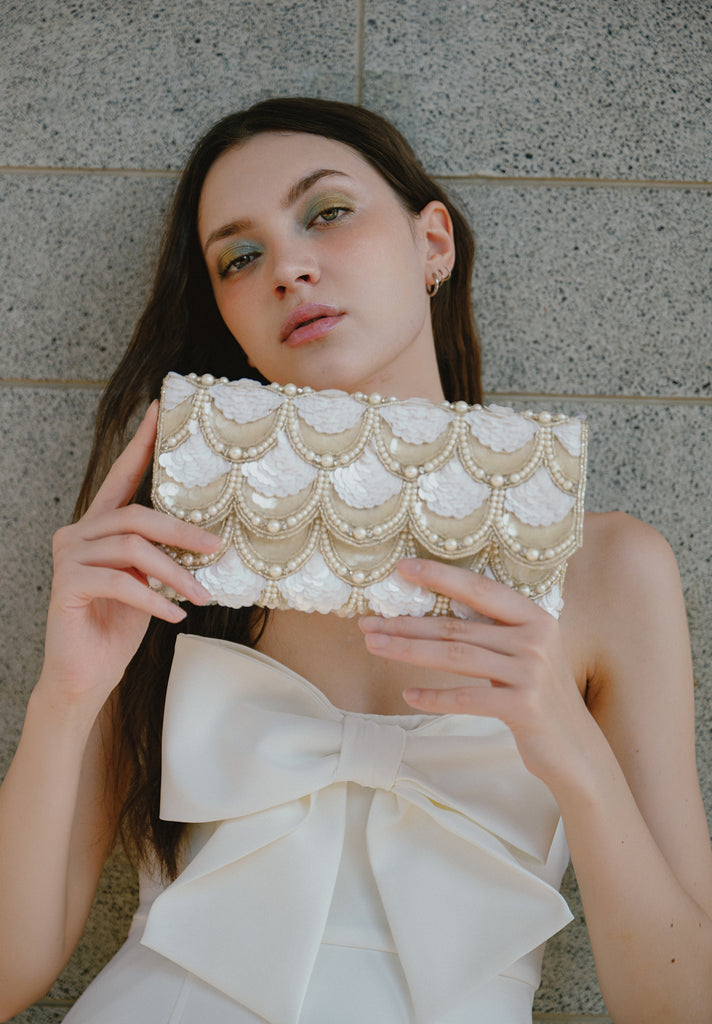 Soiree Beaded Scallop Bag (Preorder)