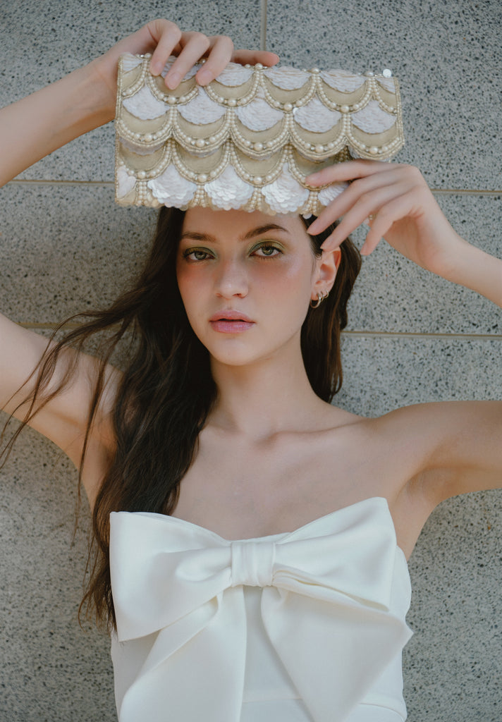 Soiree Beaded Scallop Bag (Preorder)