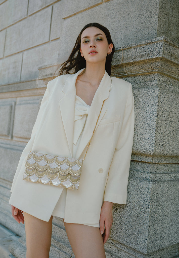 Soiree Beaded Scallop Bag (Preorder)