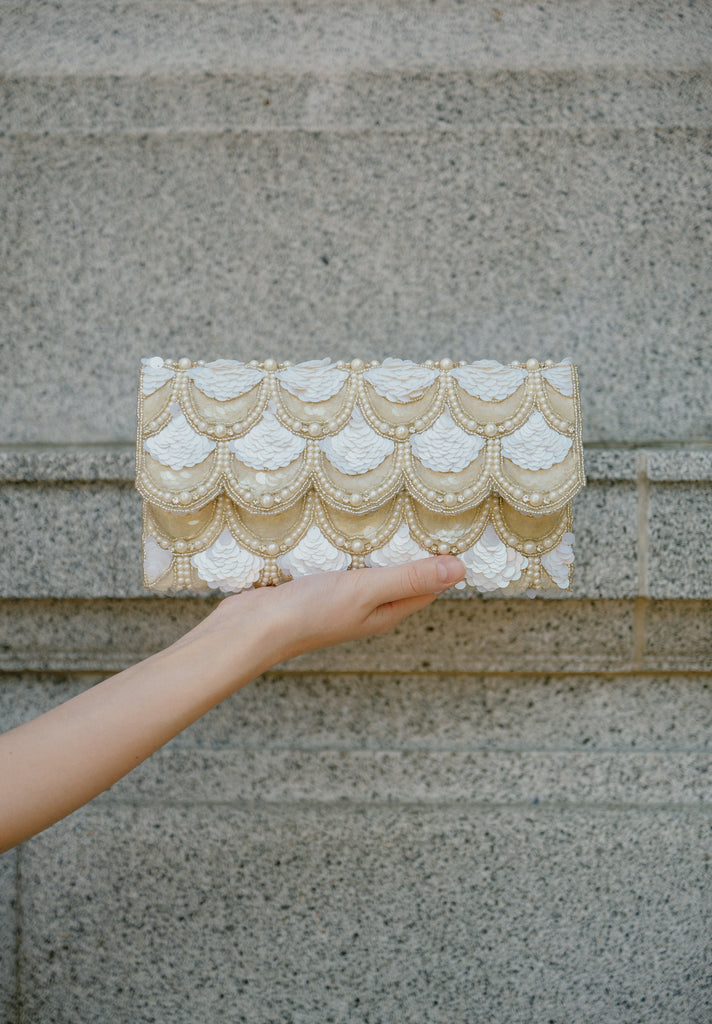 Soiree Beaded Scallop Bag (Preorder)