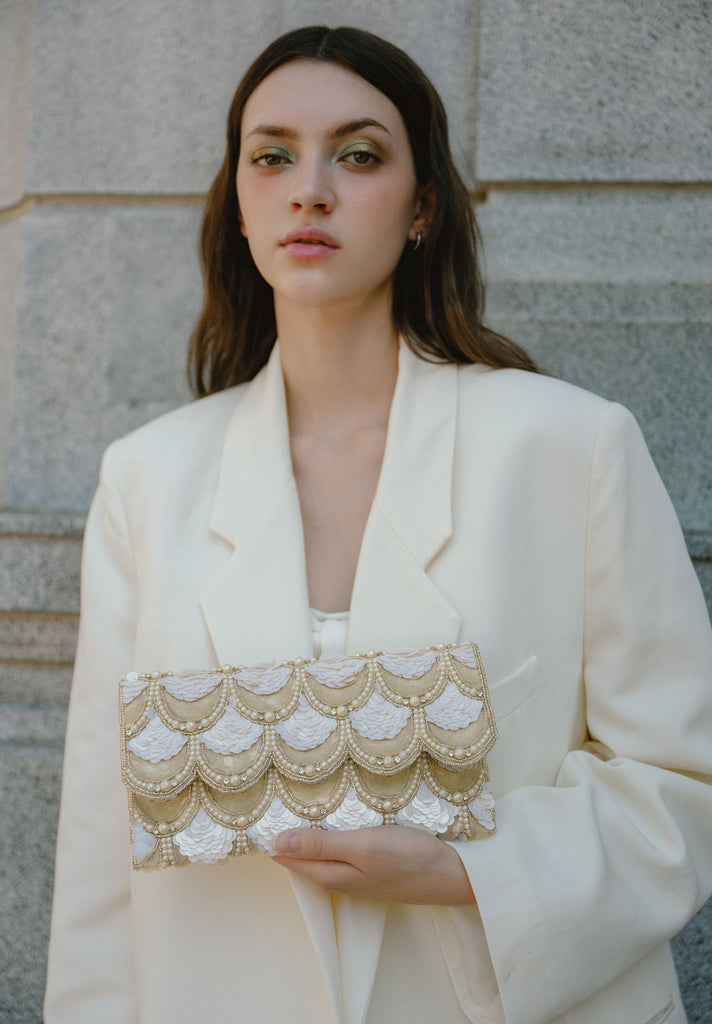 Soiree Beaded Scallop Bag (Preorder)