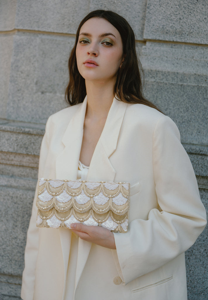 Soiree Beaded Scallop Bag (Preorder)