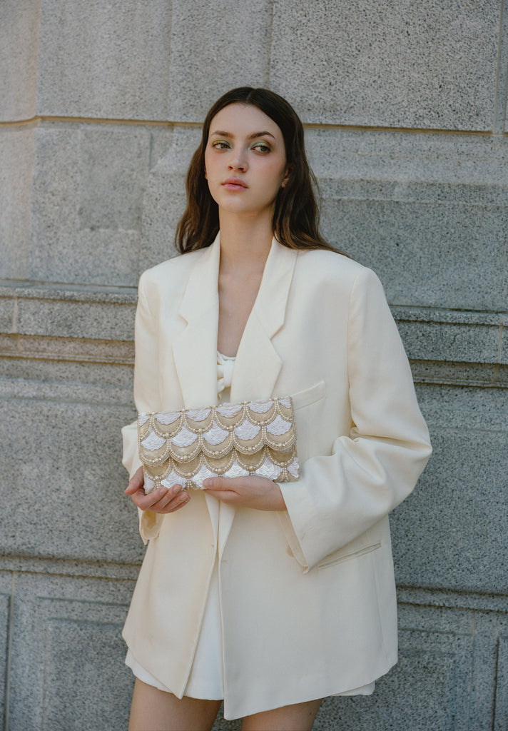 Soiree Beaded Scallop Bag (Preorder)