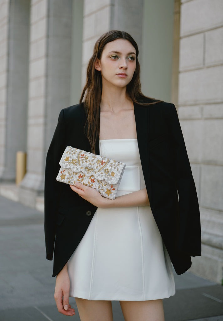 Baroque Beaded Scallop Bag (Preorder)