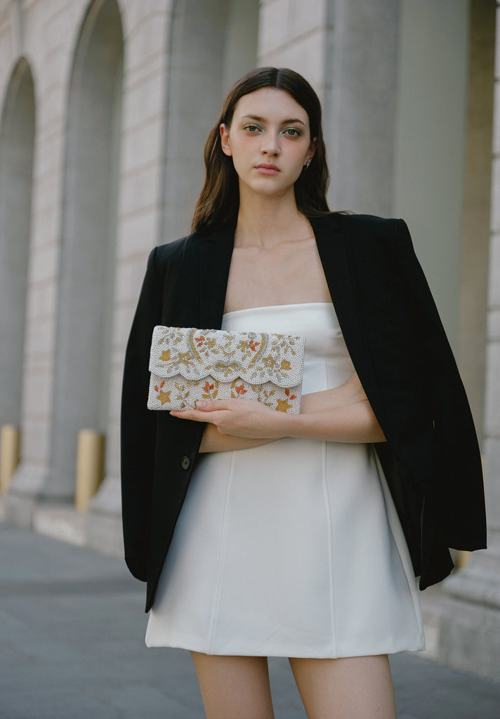 Baroque Beaded Scallop Bag (Preorder)