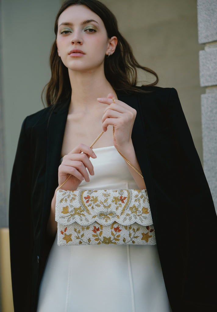 Baroque Beaded Scallop Bag (Preorder)