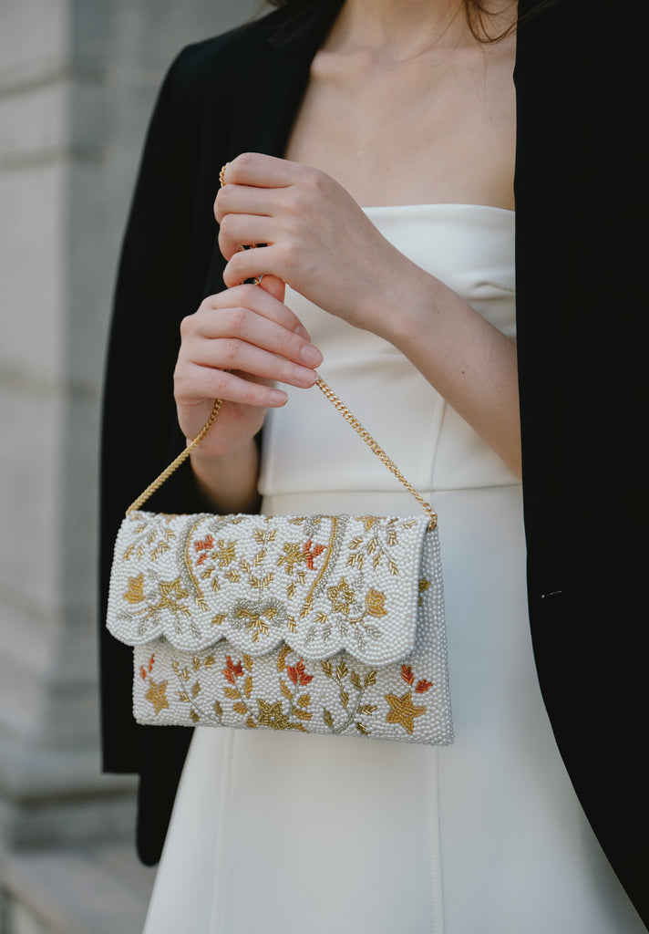 Baroque Beaded Scallop Bag (Preorder)