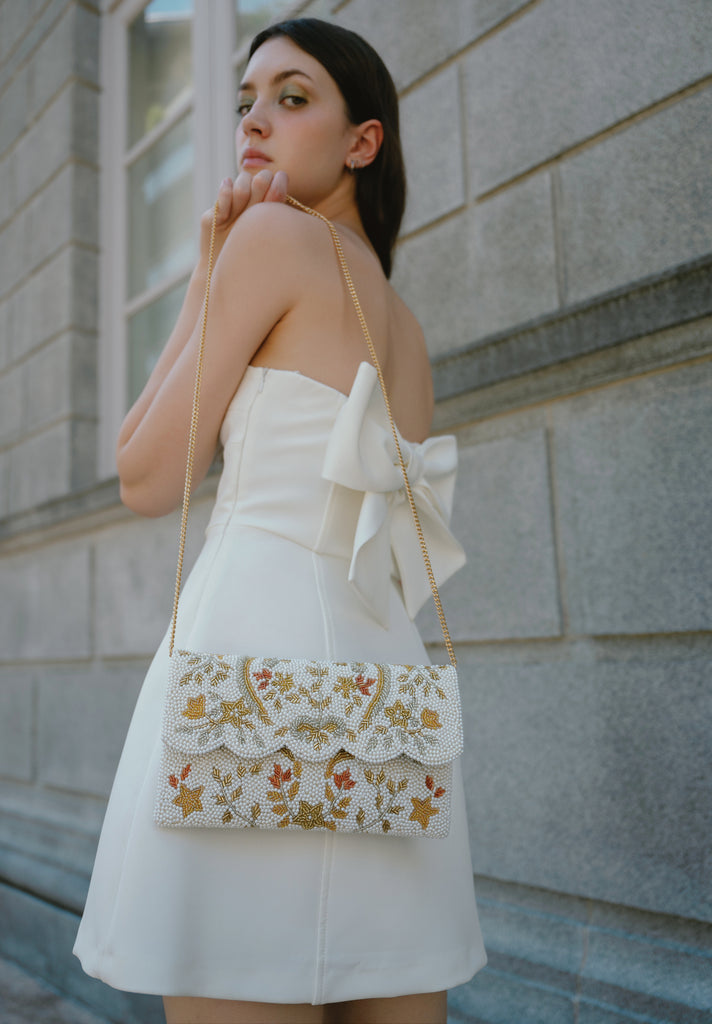 Baroque Beaded Scallop Bag (Preorder)