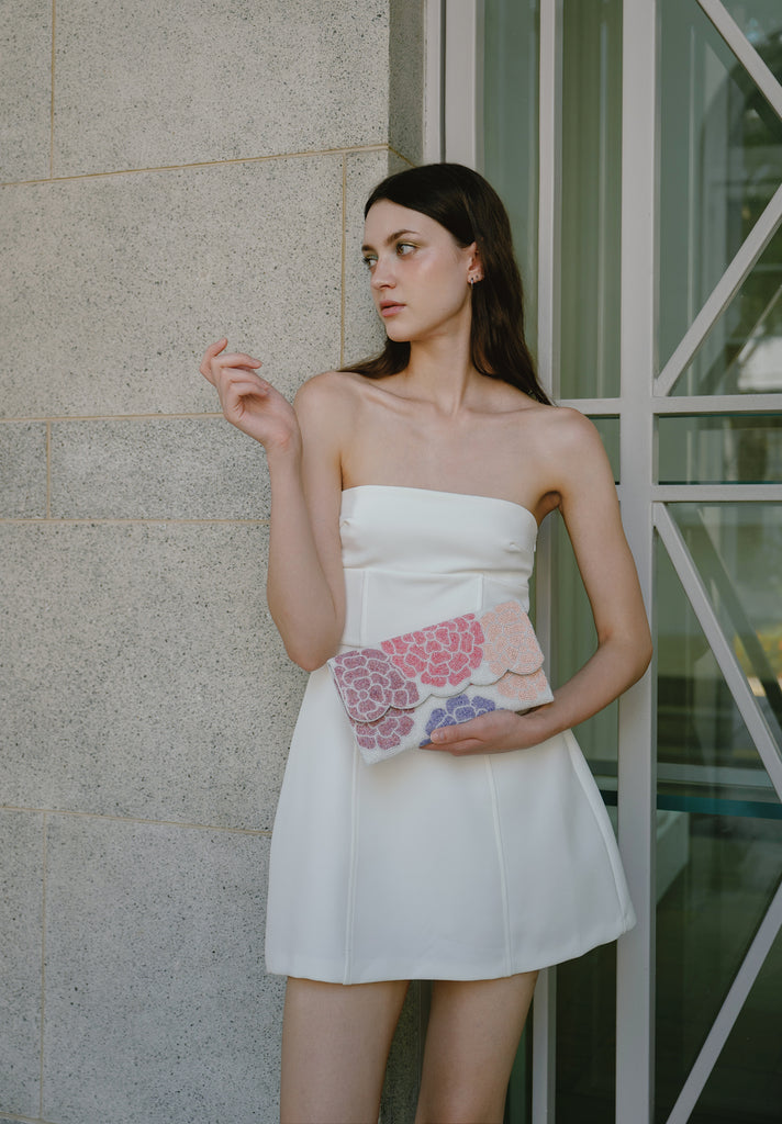 Camellia Beaded Scallop Bag (Preorder)