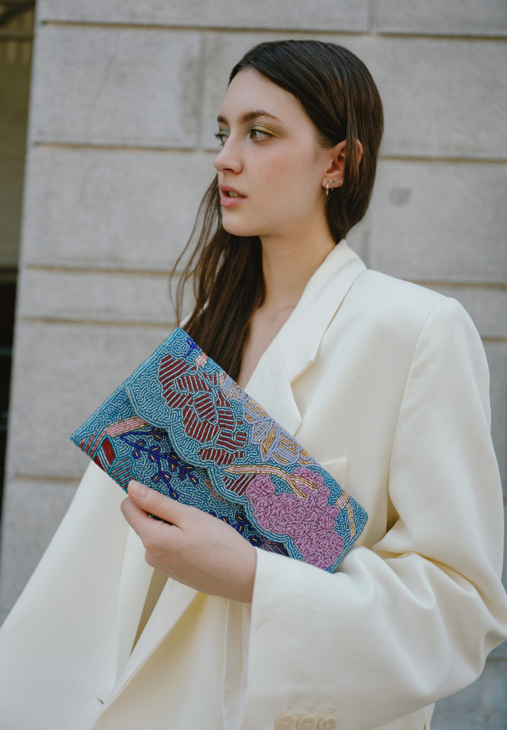 Fields Beaded Scallop Bag (Preorder)