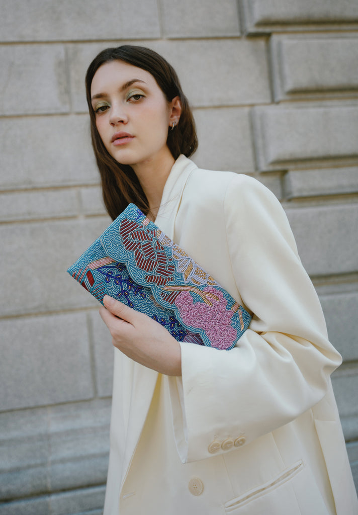 Fields Beaded Scallop Bag (Preorder)