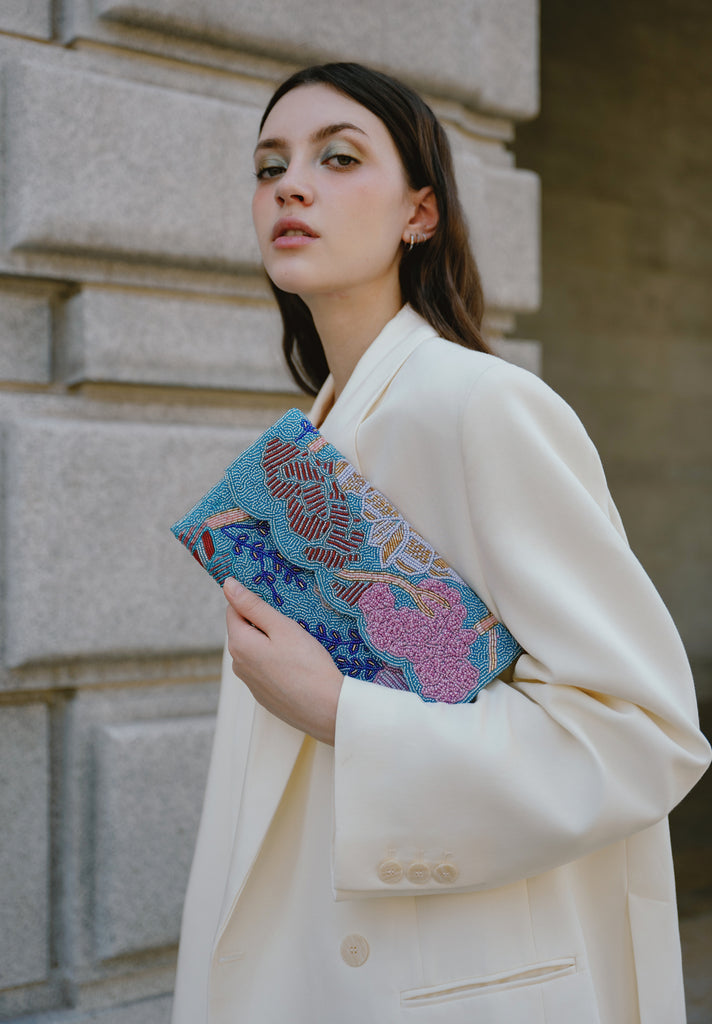 Fields Beaded Scallop Bag (Preorder)