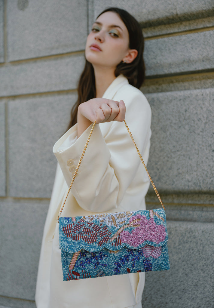 Fields Beaded Scallop Bag (Preorder)