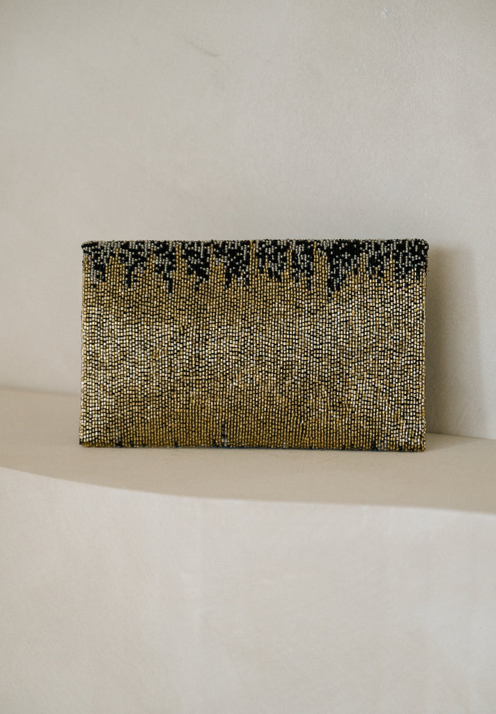 Ombre Skies Beaded Handbag