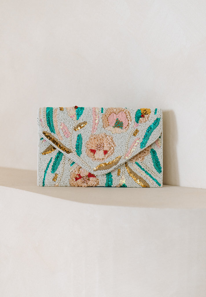 Sunset Garden Beaded Handbag (Preorder)