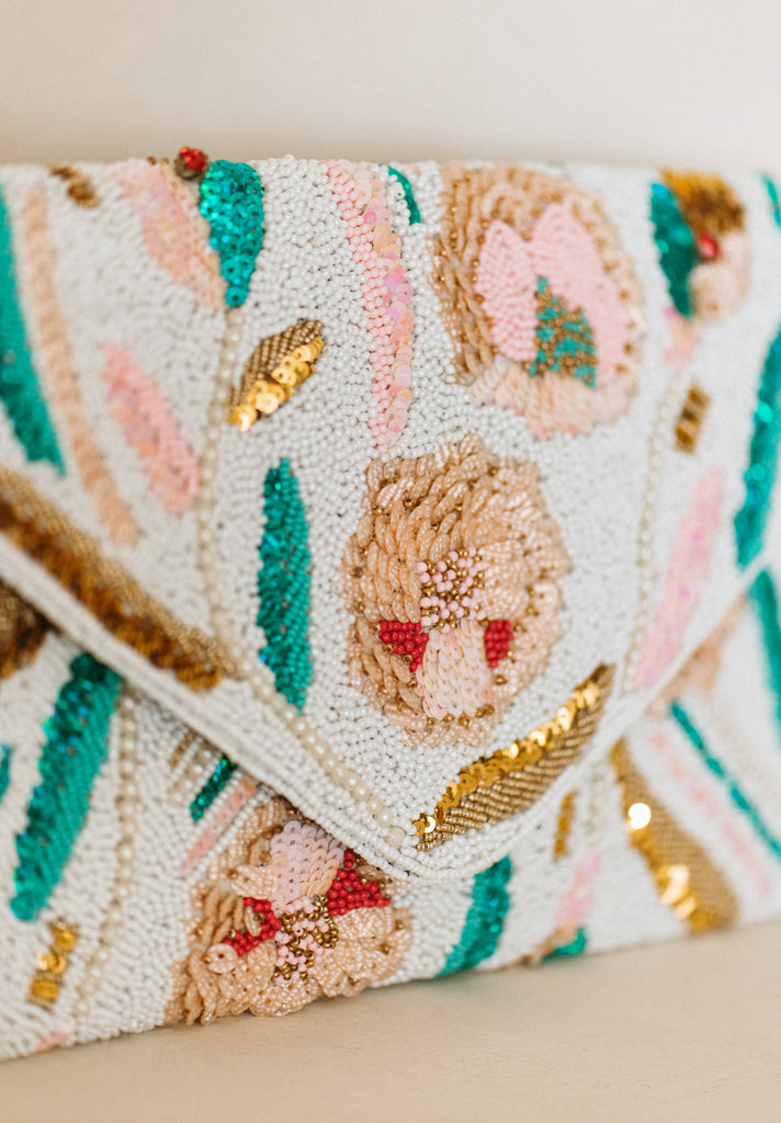 Sunset Garden Beaded Handbag (Preorder)