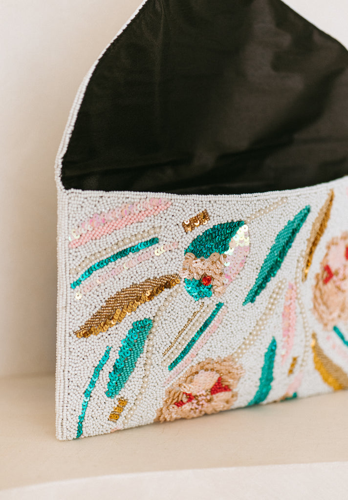 Sunset Garden Beaded Handbag (Preorder)