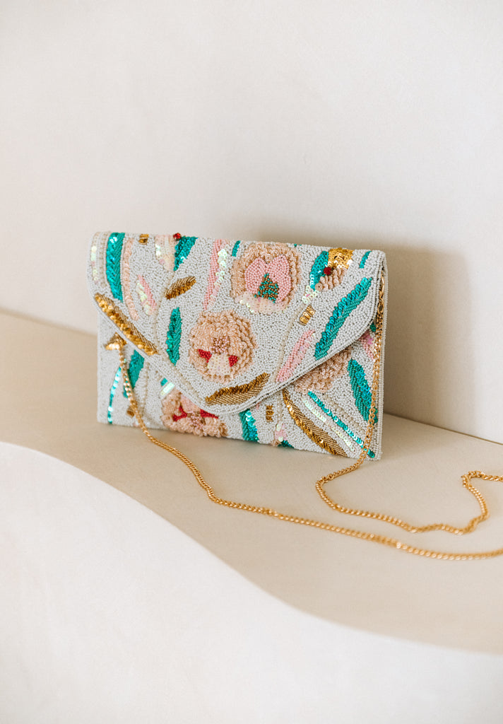 Sunset Garden Beaded Handbag (Preorder)