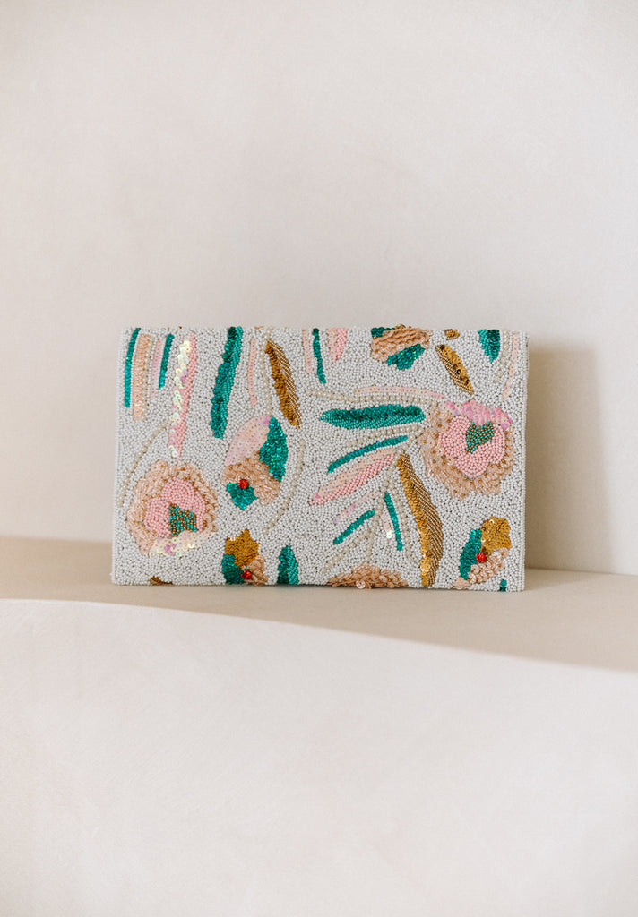 Sunset Garden Beaded Handbag (Preorder)