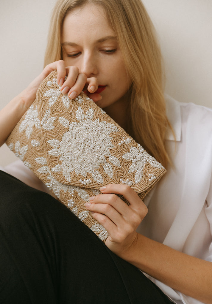 Twilight Pearls Beaded Crossbody (Preorder)