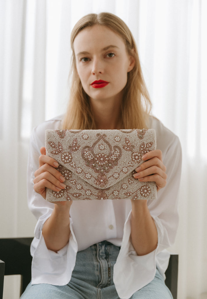 Before Sunrise Beaded Handbag