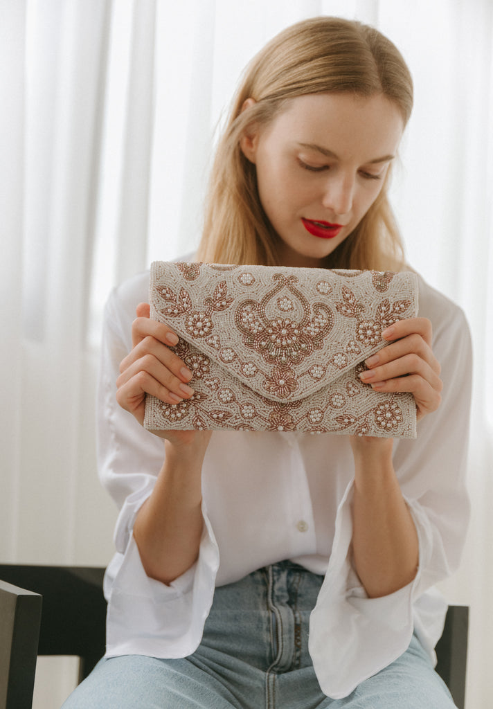 Before Sunrise Beaded Handbag