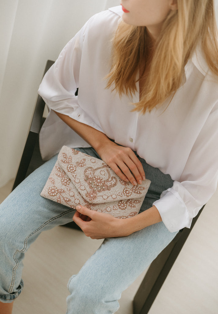 Before Sunrise Beaded Handbag