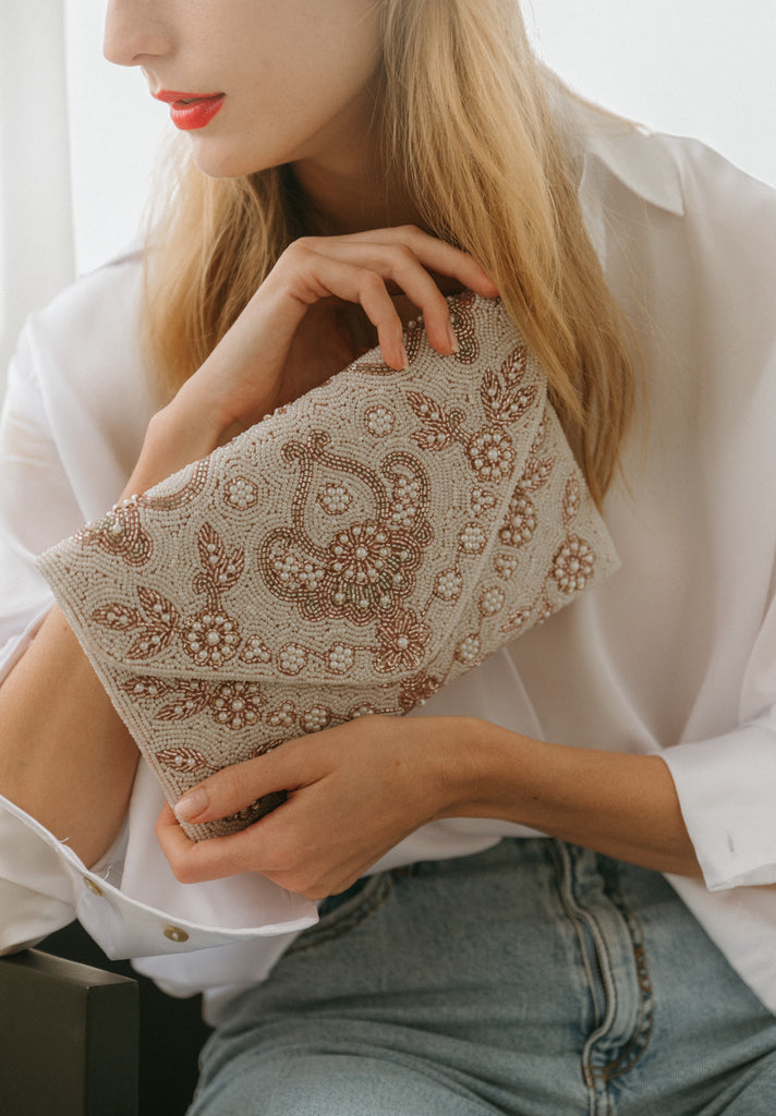 Before Sunrise Beaded Handbag