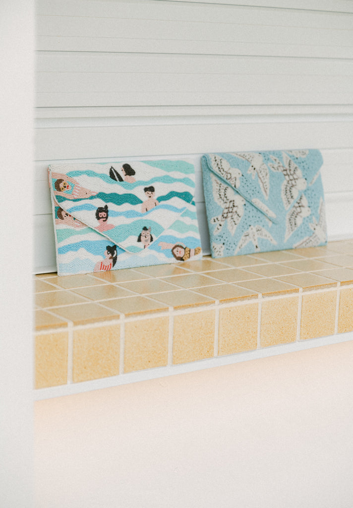 Sun Sand Sea Beaded Crossbody