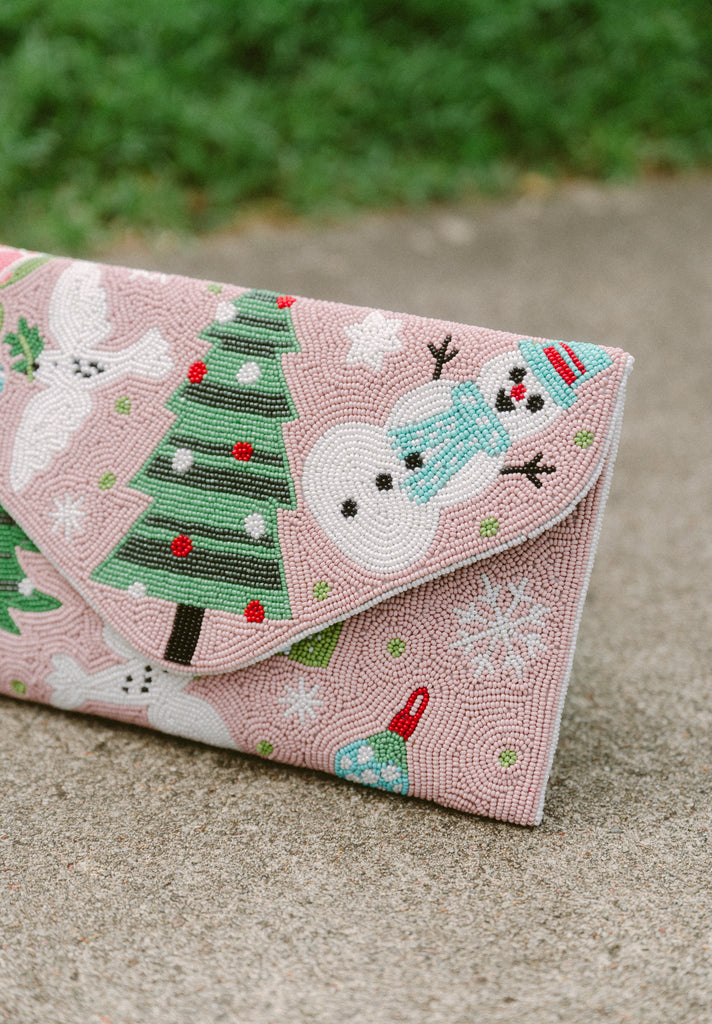 Merry Times Beaded Crossbody