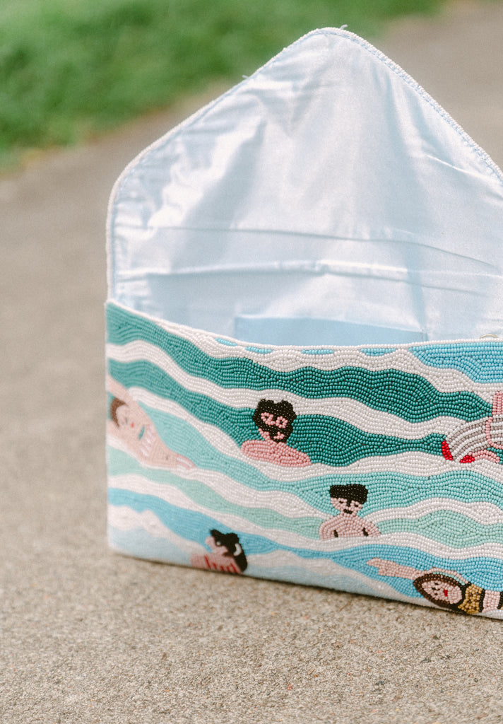 Sun Sand Sea Beaded Crossbody