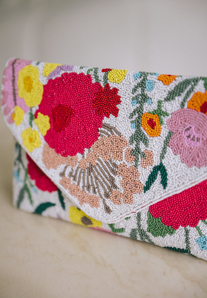 Summer Symphony Beaded Handbag (Preorder)