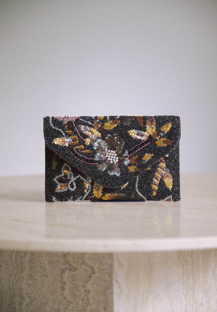 Before the sun sets Beaded Handbag