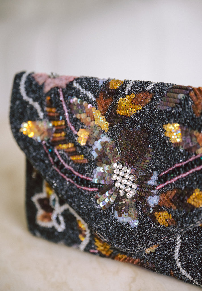 Before the sun sets Beaded Handbag