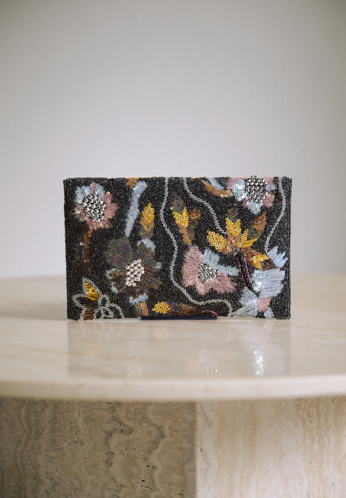 Before the sun sets Beaded Handbag