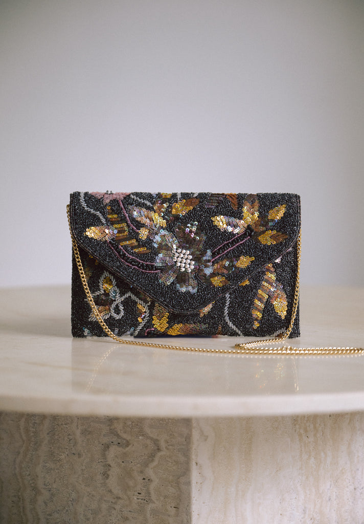 Before the sun sets Beaded Handbag