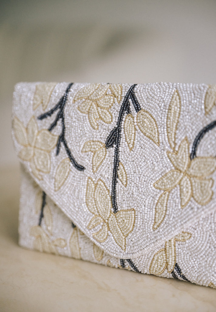 A story to tell Beaded Crossbody