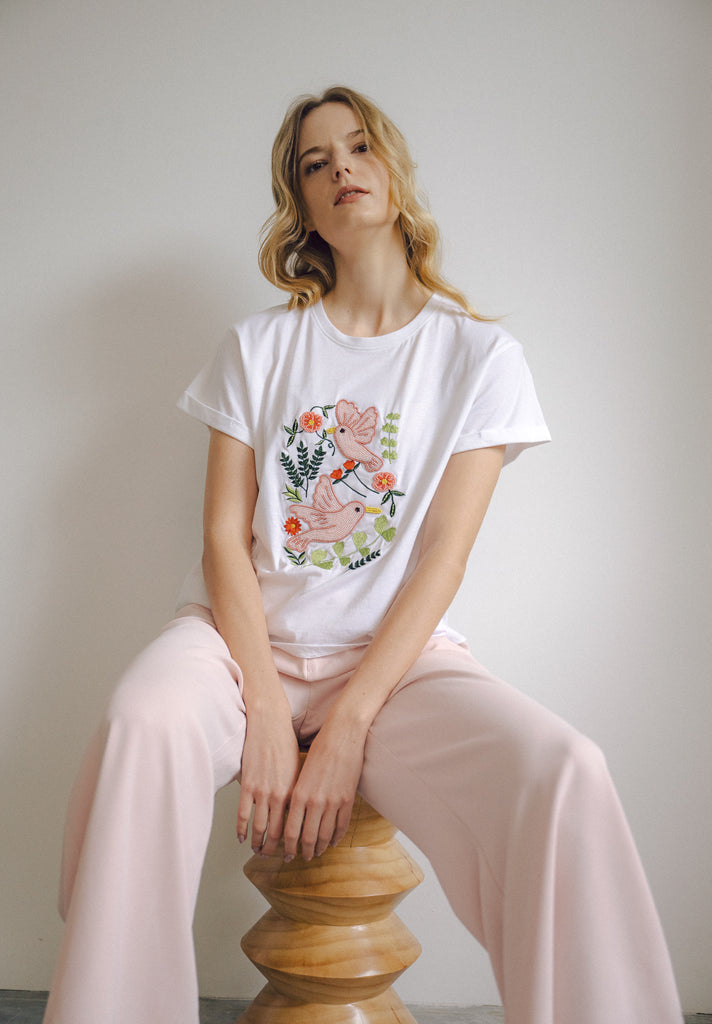 Wildflowers Handbeaded Top (Preorder)