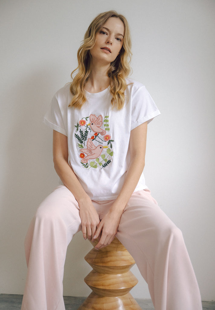 Wildflowers Handbeaded Top (Preorder)