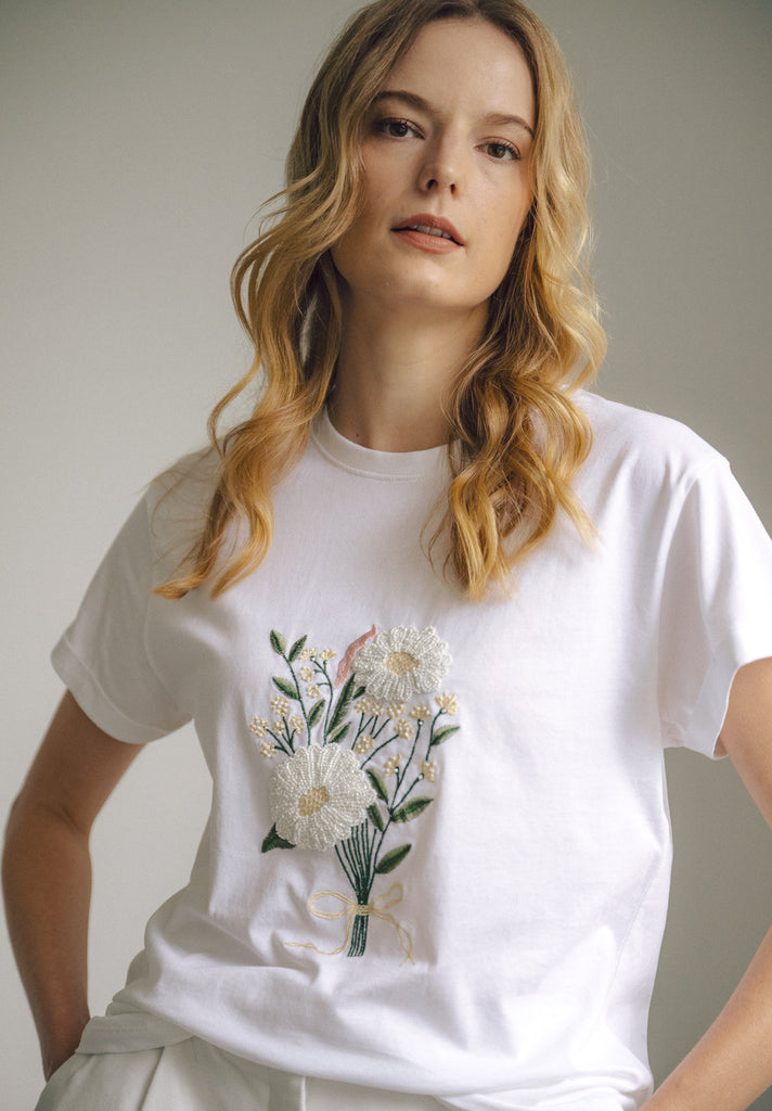 Sunlit Days Handbeaded Top