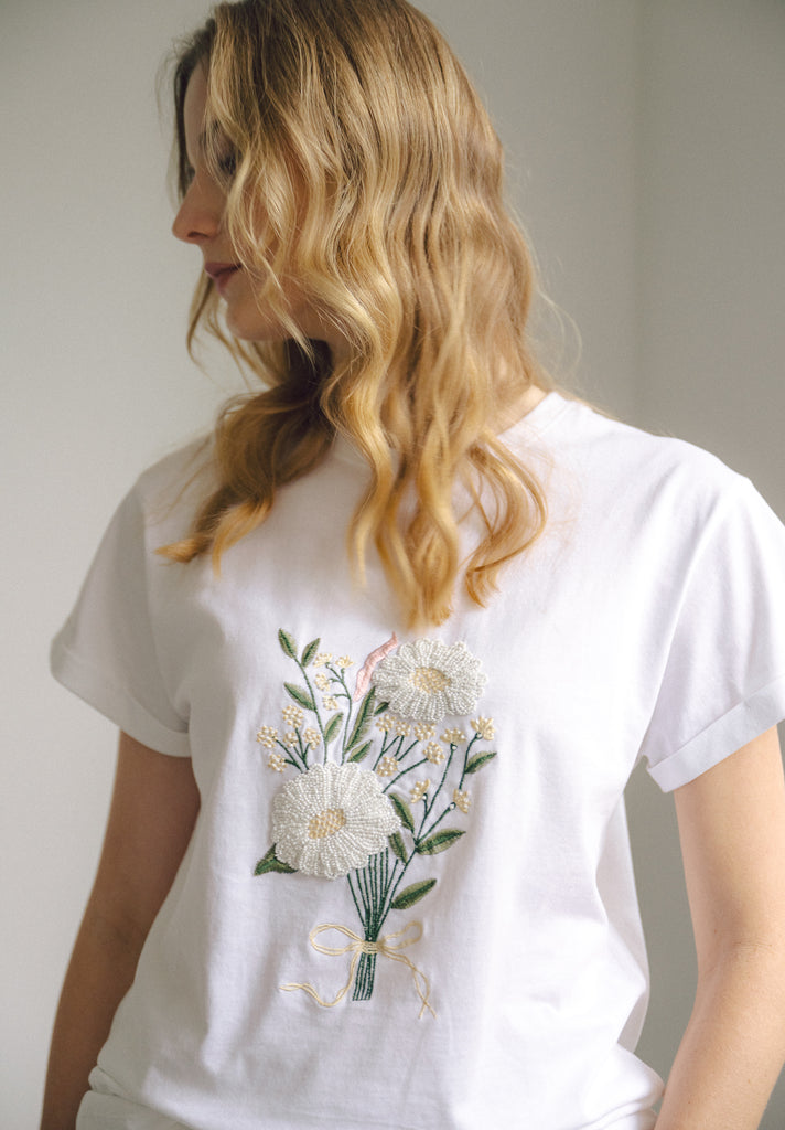 Sunlit Days Handbeaded Top