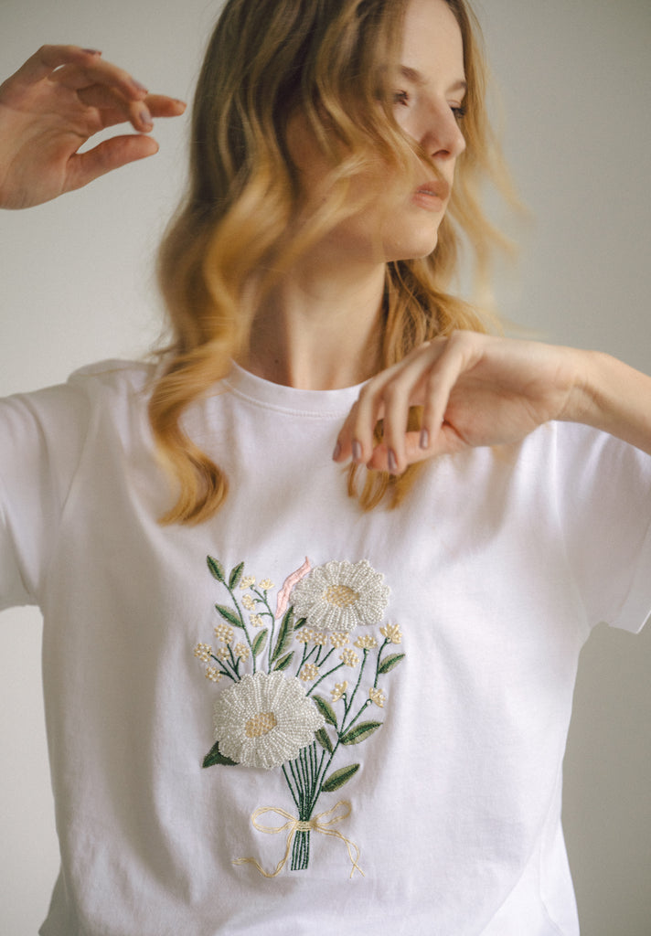 Sunlit Days Handbeaded Top