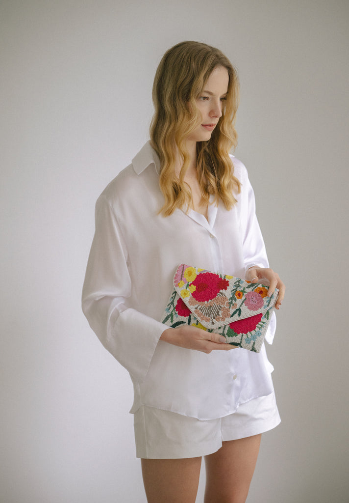 Summer Symphony Beaded Handbag (Preorder)