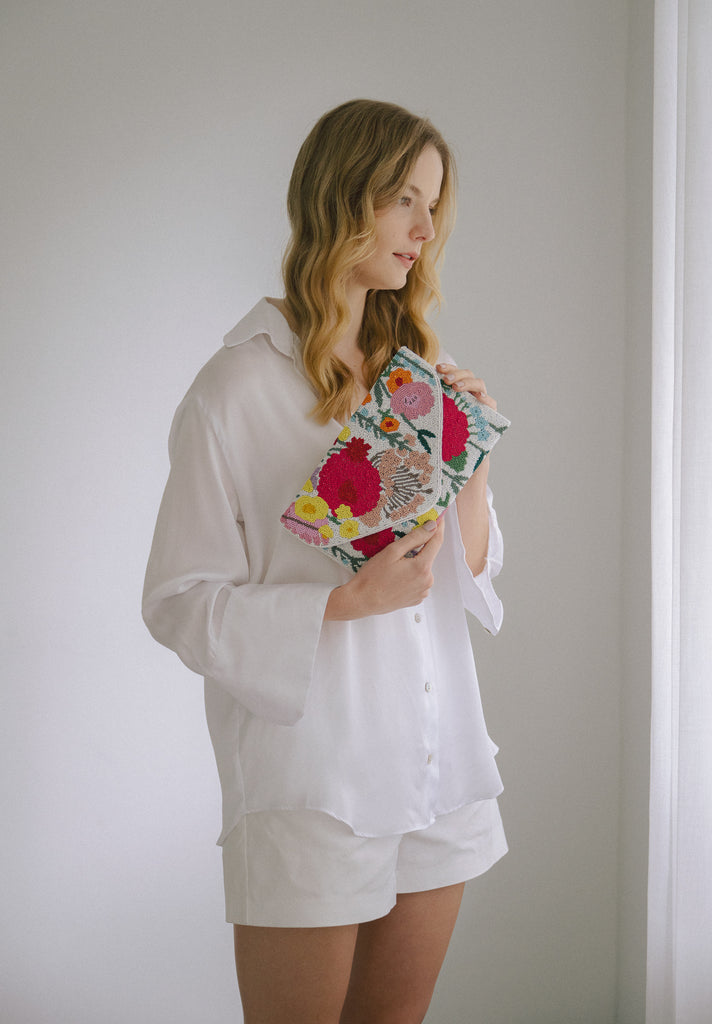 Summer Symphony Beaded Handbag (Preorder)