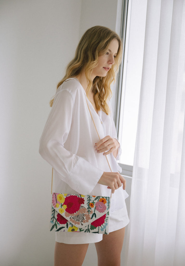 Summer Symphony Beaded Handbag (Preorder)